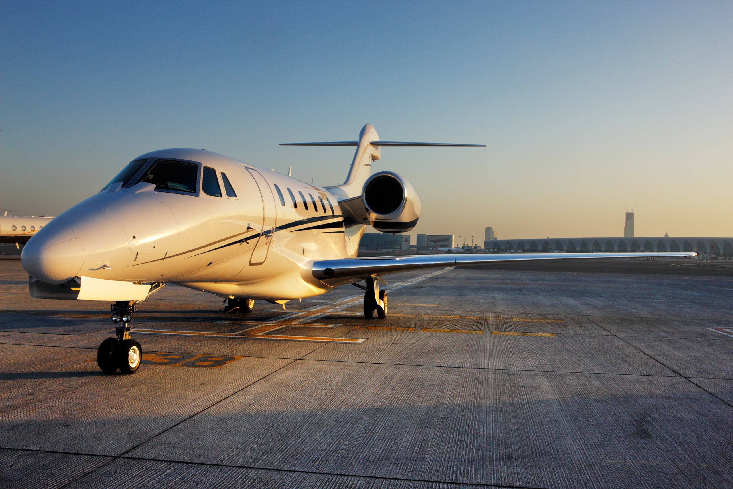 Stock Plane Photo At an Airport